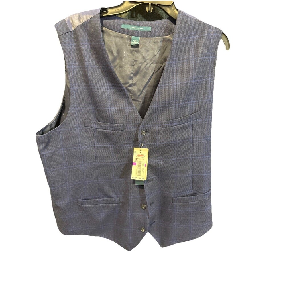 Perry Ellis men’s state blue suit vest